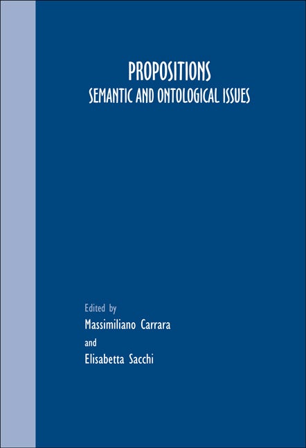 Book cover image for Propositions ISBN: 9789042021945